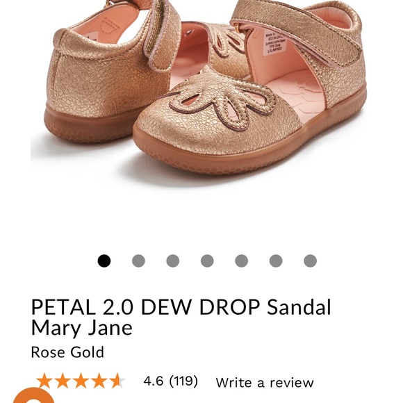 Livie & Luca Gold Dress Shoes with Floral Cutouts - Picture 4 of 4